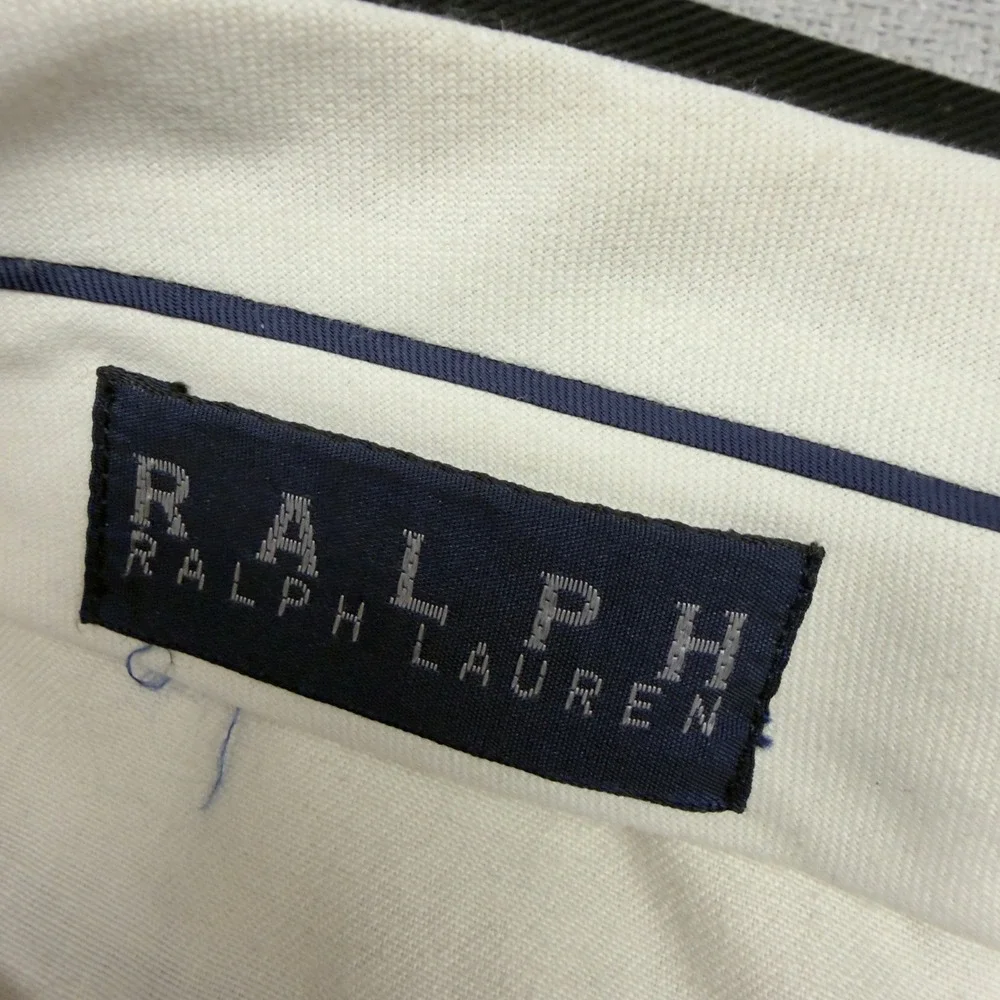 Ralph Ralph Lauren Pants Mens 34x32 Black Pleated Cuffed Trousers Formal